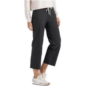 NWT Vuori Ripstop Wideleg Cropped Pants Charcoal size L